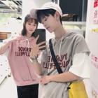 Couple Matching Short-sleeve Hooded Top
