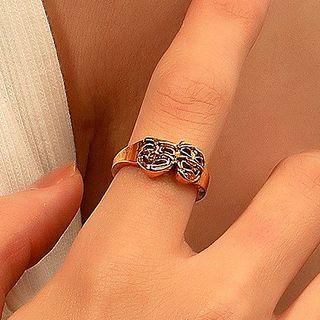 Embossed Mask Alloy Ring