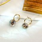 Transparent Ball Earring 1 Pair - As Shown In Figure - One Size