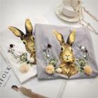 Short-sleeve Rabbit Applique T-shirt