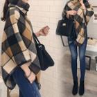 Plaid Wool Capelet
