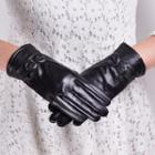 Bow Genuine Leather Gloves