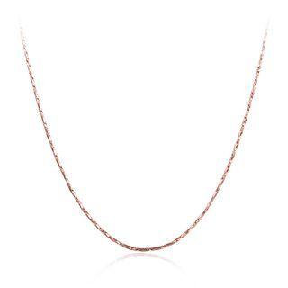 Simple And Fashion Plated Rose Gold Snake Necklace Rose Gold - One Size