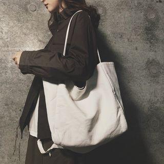 Plain Zip Tote Bag