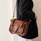 Flap Satchel Bag Khaki - One Size