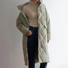 High-neck Quilted Coat