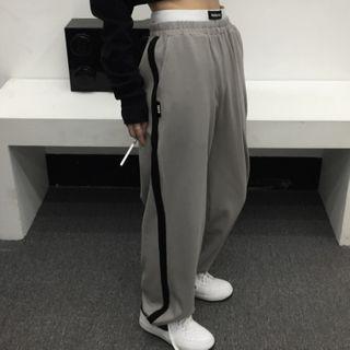 Mock Two-piece Two Tone Sweatpants