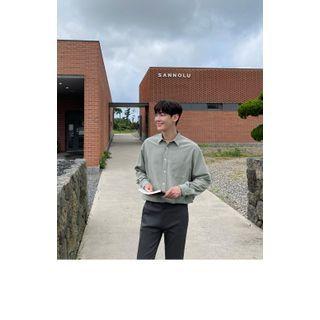 Basic Pocket-front Shirt