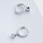 Geometric Drop Earring 1 Pair - S925 Silver - Silver - One Size