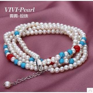 Multifunctional Multi-strand Freshwater Pearl Bracelet