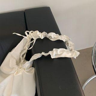 Crinkled-strap Hobo Bag