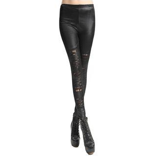 Ripped Faux Leather Leggings