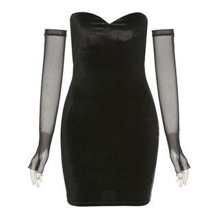 Set: Mini Tube Dress + Arm Sleeves