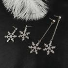 Rhinestone Flake Earring