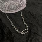 Horseshoe Chain Necklace Silver - One Size