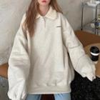 Collared Oversized Sweatshirt