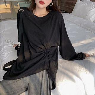 Long-sleeve Drawstring T-shirt / Harem Pants