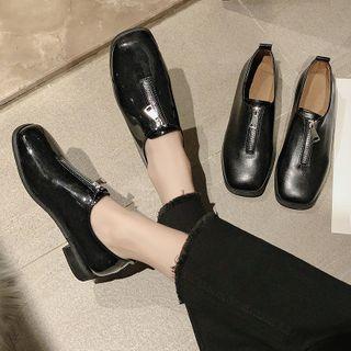 Zip Patent Monk Shoes