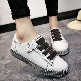 Hook And Loop Platform Sneakers