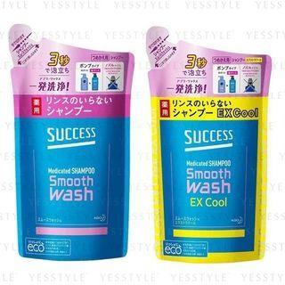 Kao - Success Medicated Shampoo Smooth Wash Refill 320ml - 2 Types
