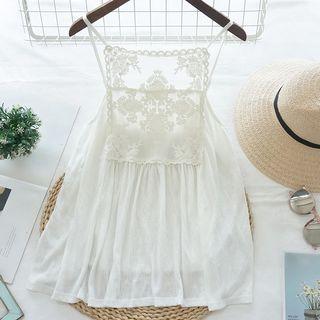 Embroidered Lace Camisole Top