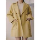 Wool Blend Handmade Reefer Coat
