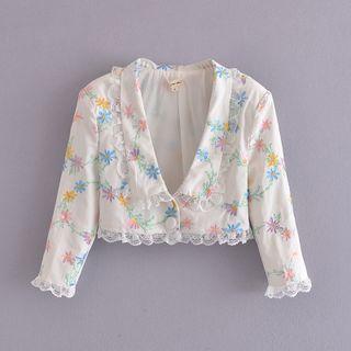3/4-sleeve Button Jacket