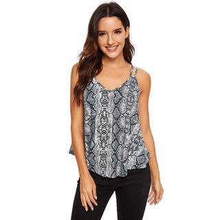 Printed Asymmetric Camisole Top
