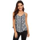 Printed Asymmetric Camisole Top
