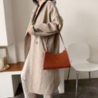 Faux Croc Grain Hobo Bag