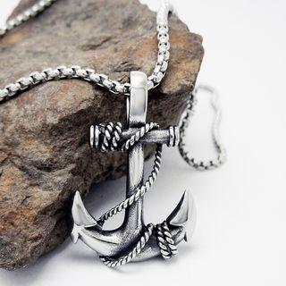 Retro Anchor Necklace