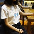 Cartoon Printed Short Sleeve T-shirt