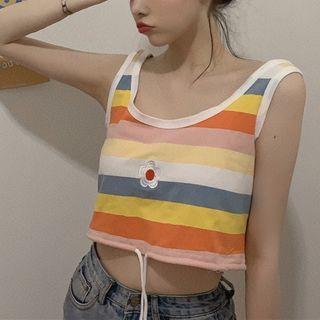 Striped Short-sleeve T-shirt / Tank Top