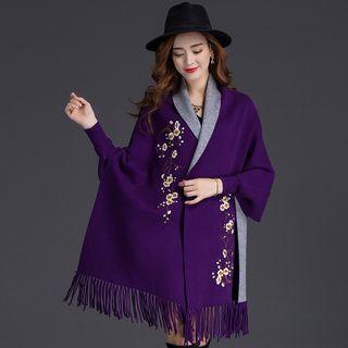 Embroidered Fringe Jacket