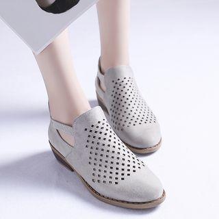 Die Cut Ankle Boots