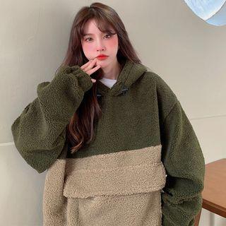 Fluffy Two Tone Hoodie