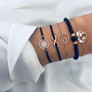 Set Of 5: Bracelet 01 - 10774 - As Shown In Figure - One Size