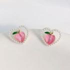 Peach Stud Earring