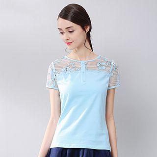 Short Sleeve Panel T-shirt