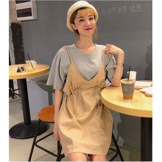 Wide Mock Two-piece Dress