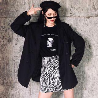 Zebra Pencil Skirt