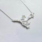 Branches Pendant Sterling Silver Necklace Silver - One Size