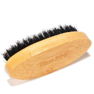 Gizmi - Wooden Moustache Brush Moustache Brush - Bristle - Black - One Size
