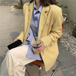 Applique Single Breasted Blazer / Shirt