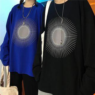 Reflective Sun Print Pullover