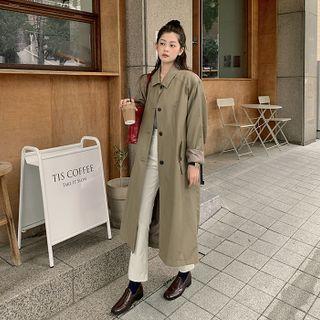 Single-breasted Maxi Mac Coat