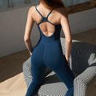 Plain Sports Jumpsuit