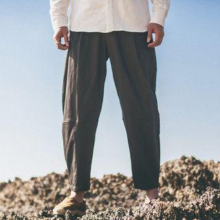 Chinese-style Straight-cut Pants