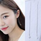 Non-matching Moon And Star Drop Earring