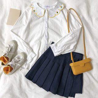 Pineapple Blouse White - One Size